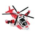thumbnail image 2 of Herrnalise Children's Electric Armed Fighter - Transforming Aircraft Toy - Universal Wheel Helicopter - 360 Degree Rotating Sound and Light Music (Red), 2 of 6