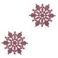 thumbnail image 2 of Injueey 12 piezas hogar interior portátil Navidad copo de nieve decoración Navidad dormitorio decoración festival banquete ornamento rosa Rosado 2piezas Injueey CBP042884, 2 of 5