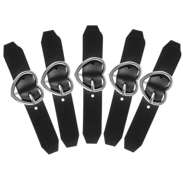 Nestingho 5Ud Hebillas Únicas En PU Negro Para Decorar Faldas A Moda