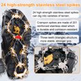 thumbnail image 2 of Crampons for Shoes, AYAMAYA 24 Spikes Antislip Stainless Steel Boots Spikes for Walking, Jogging, Climbing and Hiking-XL, 2 of 6
