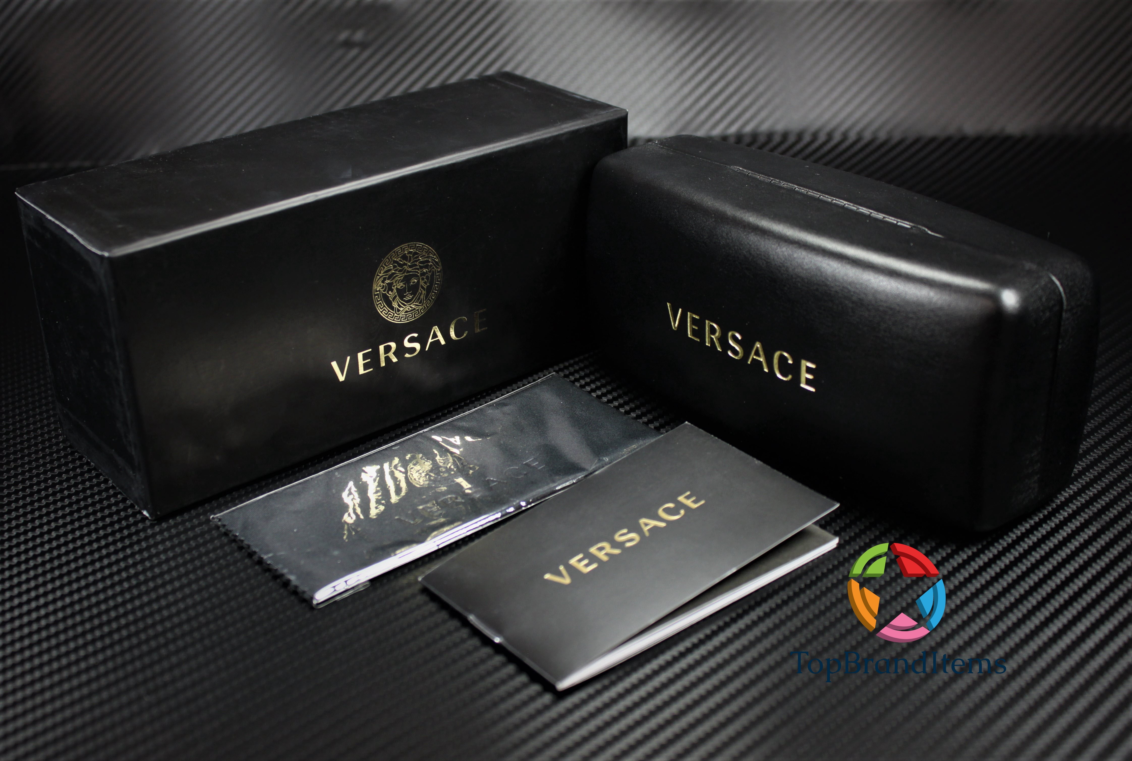 VERSACE VE4403 314 87 White Dark Grey 57 mm Men's Sunglasses