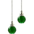 thumbnail image 5 of Green Ceiling Fan Pull Chain 2 Sets Decorative Crystal Fan Pull Chain Extension, Ceiling Fan Pull Chain Ornaments with 21 Inches 3.0mm Diameter Beaded Ball Fan Pull Chain Extender, 5 of 5