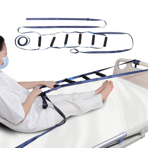 Bed Ladder Assist Strap，Pull Up Assist Device with 6 Handle Straps,Rope Ladder for Elderly, Senior, Pregnant, Handicap