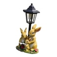 thumbnail image 3 of GROWTH TANK Garden Statue Solar Post Lamp Lawn Ornament for Spring Summer Decor Lifelike Rabbit, 3 of 9