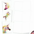 thumbnail image 3 of 10 Assorted All Occasion Blank Note Cards with Envelopes (4 x 5.12 Inch) - Funky Rainbow Unicorns AM6748OCB-B1x10, 3 of 6