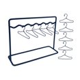 thumbnail image 4 of arctrm Doll Garment Rack Set Dollhouse Decor Metal Miniature Clothing Storage with Girl 10 Hangers, 4 of 9