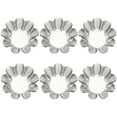 thumbnail image 2 of Joernso 6Pcs Egg Flan Mould Flower Shape Reusable Stainless Steel Fruit Tart Baking Molds Kitchen Accessories, 2 of 7