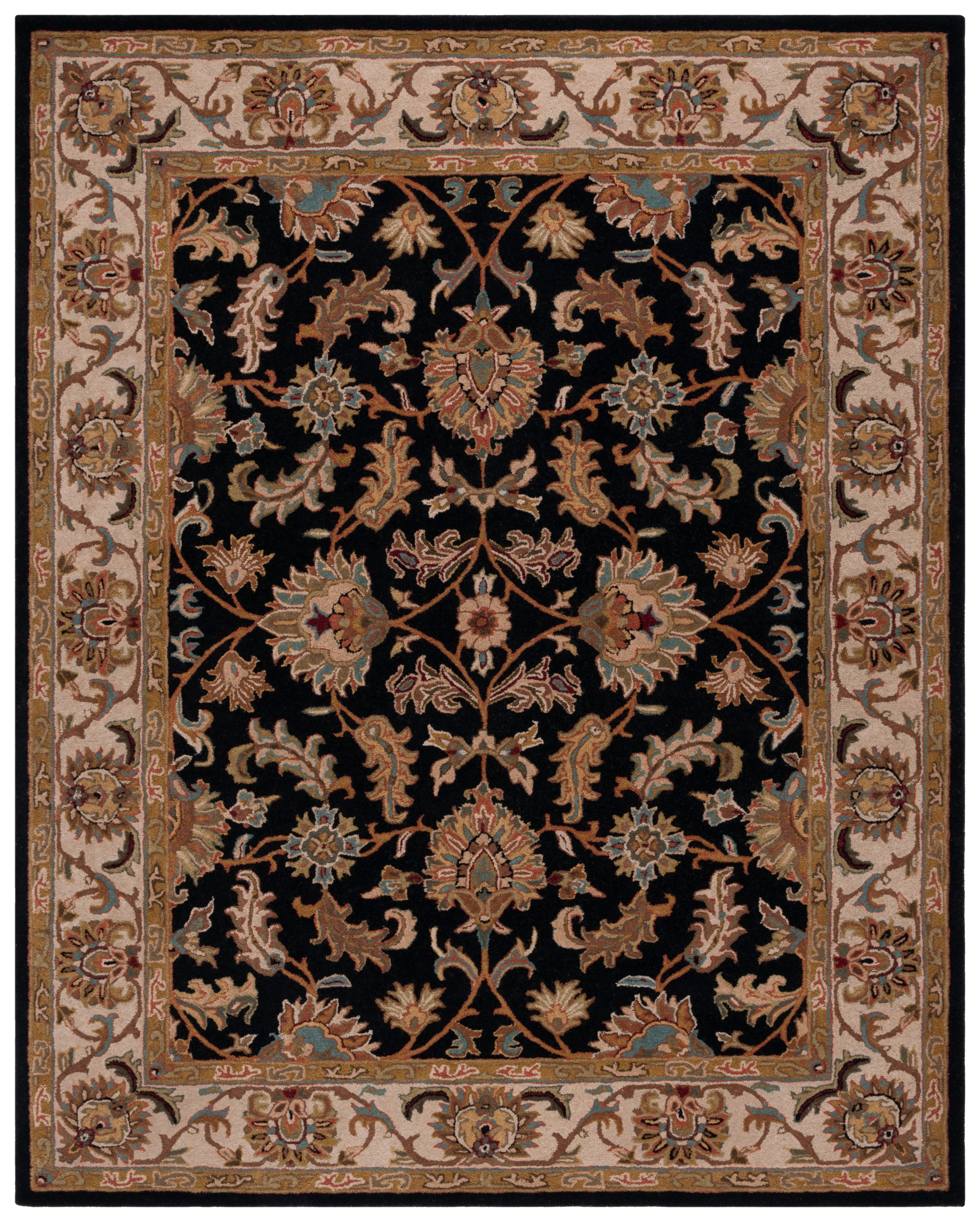 Safavieh Heritage Valery Oriental Wool Area Rug, Black/Beige, 11' x 17'