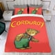 thumbnail image 4 of Corduroy Conjunto de sábanas temático, trío de piezas, cómodo y amigable con la piel, diseño único, regalo de decoración para el hogar para familiares, amigos y fans,173cm *218cm, 4 of 6