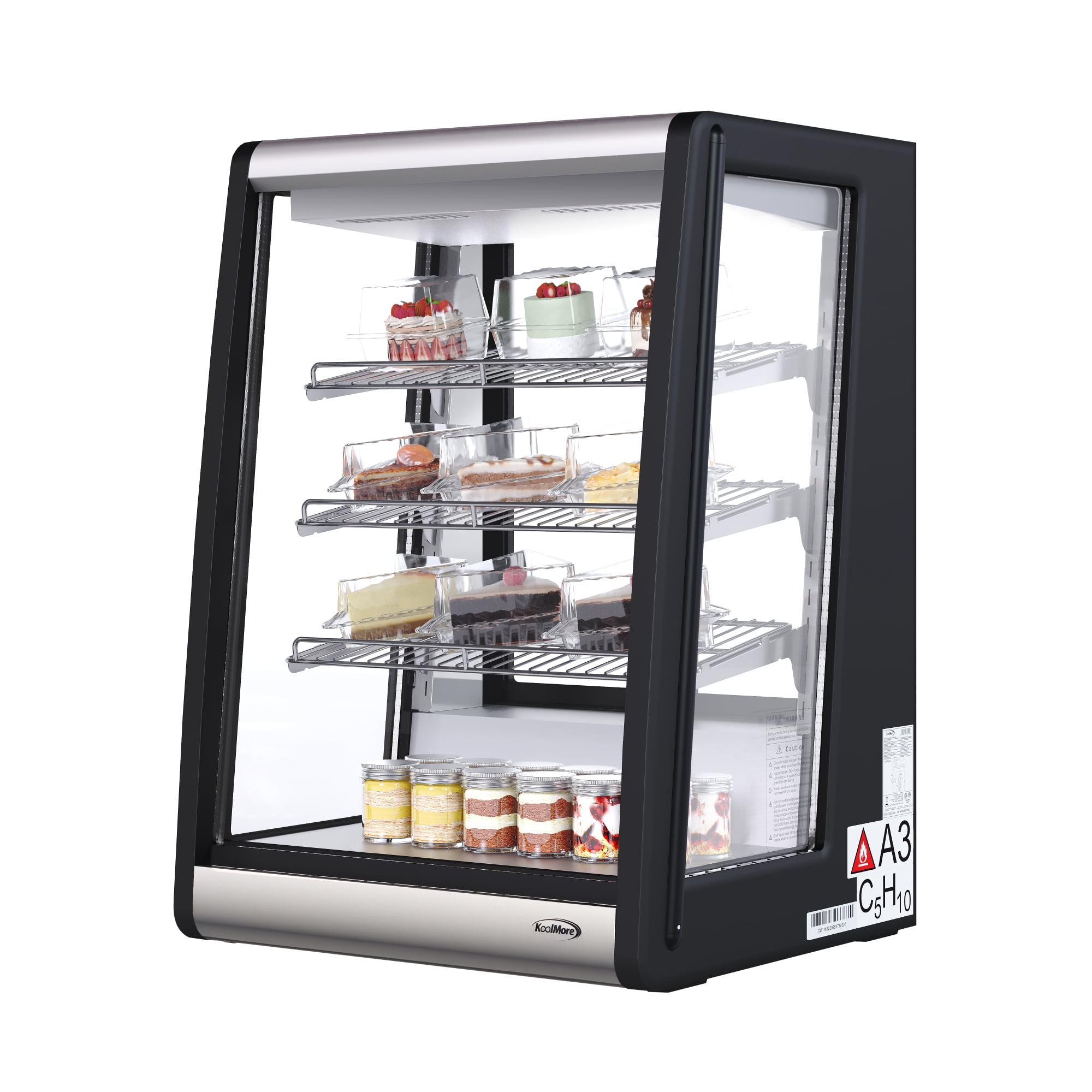 24 in. 4 Tier Commercial Countertop display refrigerator