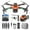 Orange, variant on Brushless Motor Drone with 1080p Camera, 360°Intelligent Obstacle Avoidance, Folding Body Remote Control Toys Gifts for Boys And Girls