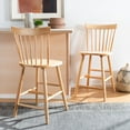 thumbnail image 2 of SAFAVIEH Providence Solid Spindle Back Counter Stool with Footrest, Natural, 2 of 9