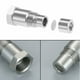 thumbnail image 4 of Conector de sensor de oxígeno automotriz de 46,5 mm, conector de filtro de extensión de acero inoxidable, conector de extensión, 4 of 5