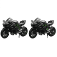 thumbnail image 2 of 2X 1:12 H2 R Moto Modèle en Alliage Jouet Ninja Noir H2R Moto Collection Détachable Noir, 2 of 8