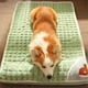 thumbnail image 2 of Cama para perros, alfombrilla protectora para la columna cervical, desmontable, para interiores, cómoda, color marrón, 2 of 5