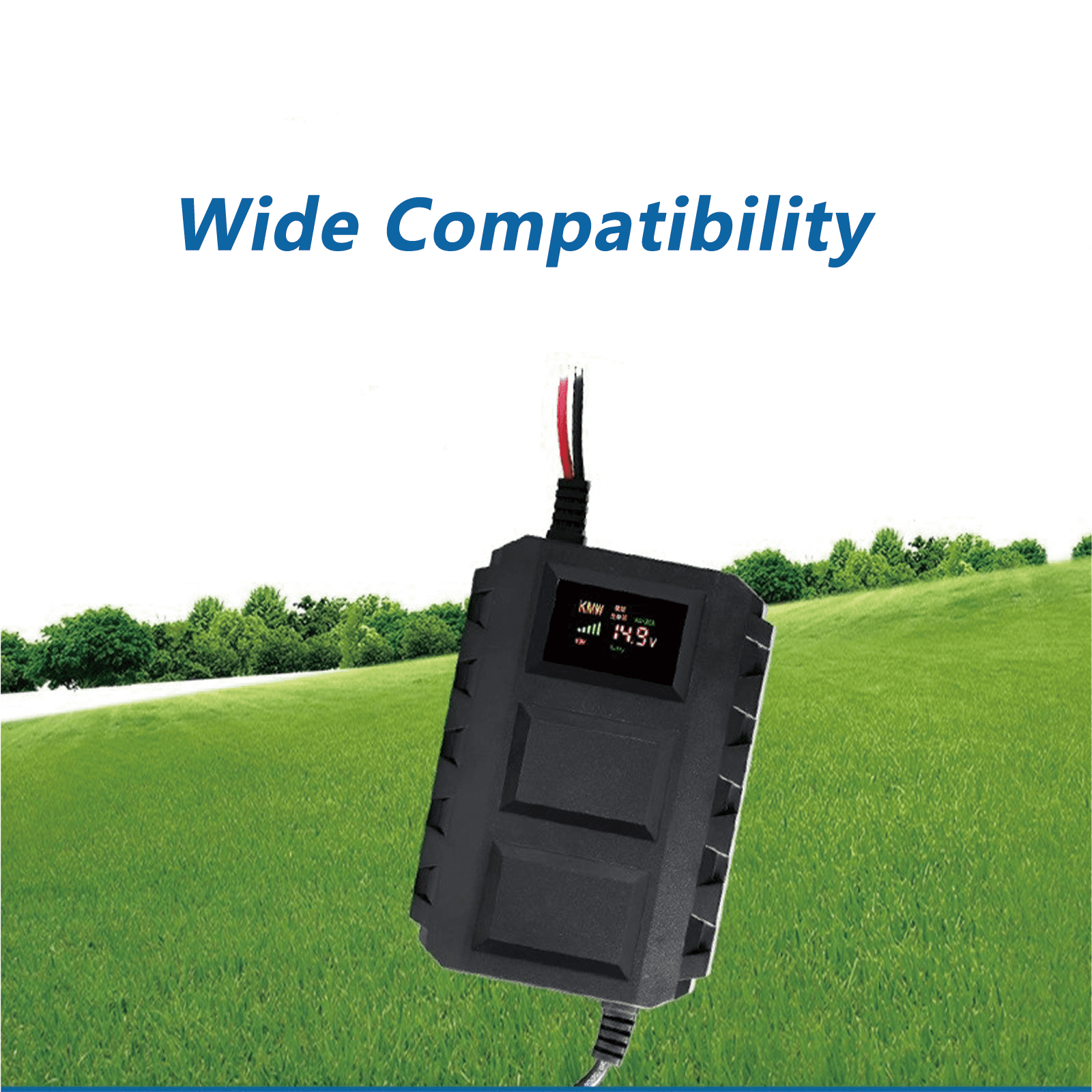 GJX LiFePO4 Battery Charger,Wide Compatibility Lithium Battery Charger,Overload ProtectionWide Compatibility with EU Certification