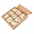thumbnail image 2 of Juego de mesa de sudoku de madera, rompecabezas, juego de mesa, juego familiar, rompecabezas educativo Negro, 2 of 9