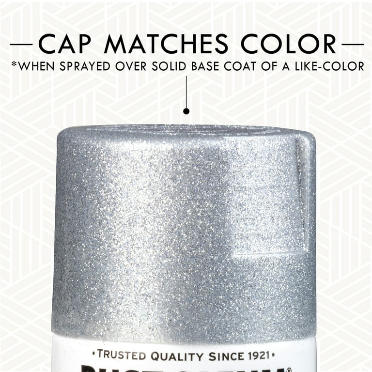 Rust-Oleum Silver Glitter Spray Paint oz for Craft and