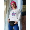 thumbnail image 2 of Retro Party Time Poster Sweatshirt Women -Image by Shutterstock, Female XX-Large, 2 of 4