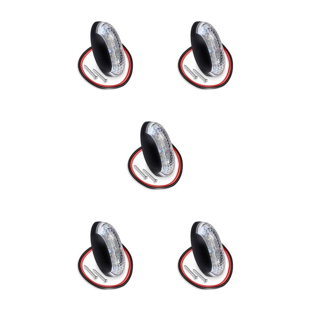 Kenally Luces de liquidación LED reutilizables Luz de marcador lateral Indicadores ligeros de plástico Lámpara Advertencia de remolque Type2 NO2