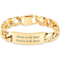 Custom ID Bracelet for Men Women Stainless Steel Cuban Cuban Link Personalized Engrave Cuban Link Bracelet Cremation Jewelry for Ashes Urn Keepsake Memorial Ash Holder Bracelet