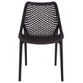 thumbnail image 2 of Safavieh Leila Polyethylene Outdoor Dining Side Chair - Set of 2, Black, 2 of 11