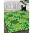thumbnail image 2 of Ahgly Company Indoor Square Patterned Emerald Green Area Rugs, 7' Square, 2 of 6