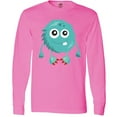 thumbnail image 3 of Inktastic Furry Monster, Blue Monster, Cute Monster, Silly Long Sleeve T-Shirt, 3 of 5