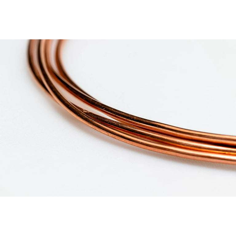 99.9% Dead Soft Copper Wire, 14 Gauge/ 1.63 mm Diameter, 1 Pound Roll Pure Copper Wire