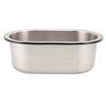 thumbnail image 3 of Lavabo en Acier Inoxydable, Design Concave Lavabo en Acier Inoxydable 304 Forme Ovale Pré-Découpé Sortie de Déchets Surfaces Lisses Brossées pour Bateau, 3 of 8