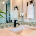thumbnail image 2 of Mi Alma Rose Red Green Tile Stickers - Removable Vinyl 4x4, 24 pcs, 2 of 12