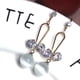 thumbnail image 5 of Pendientes colgantes de perlas simuladas blancas Sunnimix para boda 4 x 1.5 cm, 5 of 5