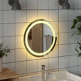 thumbnail image 3 of Espejo de baño LED VidaXL montado en la pared con luces redondas, 3 of 9