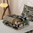 thumbnail image 5 of Homewish Mallard Duck Zipper Twin Comforter Sets with Fitted Sheet and 2 Pillowcases,Jungle Animals Deer Zipper Bedding Set For Boys Kids,Reversible,4 Pieces, 5 of 7