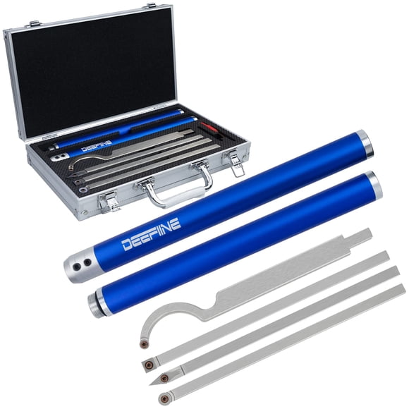 Kit de herramientas de torneado para madera DEEFIINE con punta de carburo con funda
