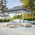 thumbnail image 6 of HOTEEL 12x12 EZ Pop Up Gazebo Tent with Sidewalls,Patio Gazebo Instant Shelter for Outdoor Party Camping Backyard Beach with Carry Bag,Stakes,Ropes,Gray, 6 of 12