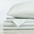 thumbnail image 4 of Great Bay Home Striped Microfiber Wrinkle Resistant Sheet Set  (Full, Light Grey), 4 of 7