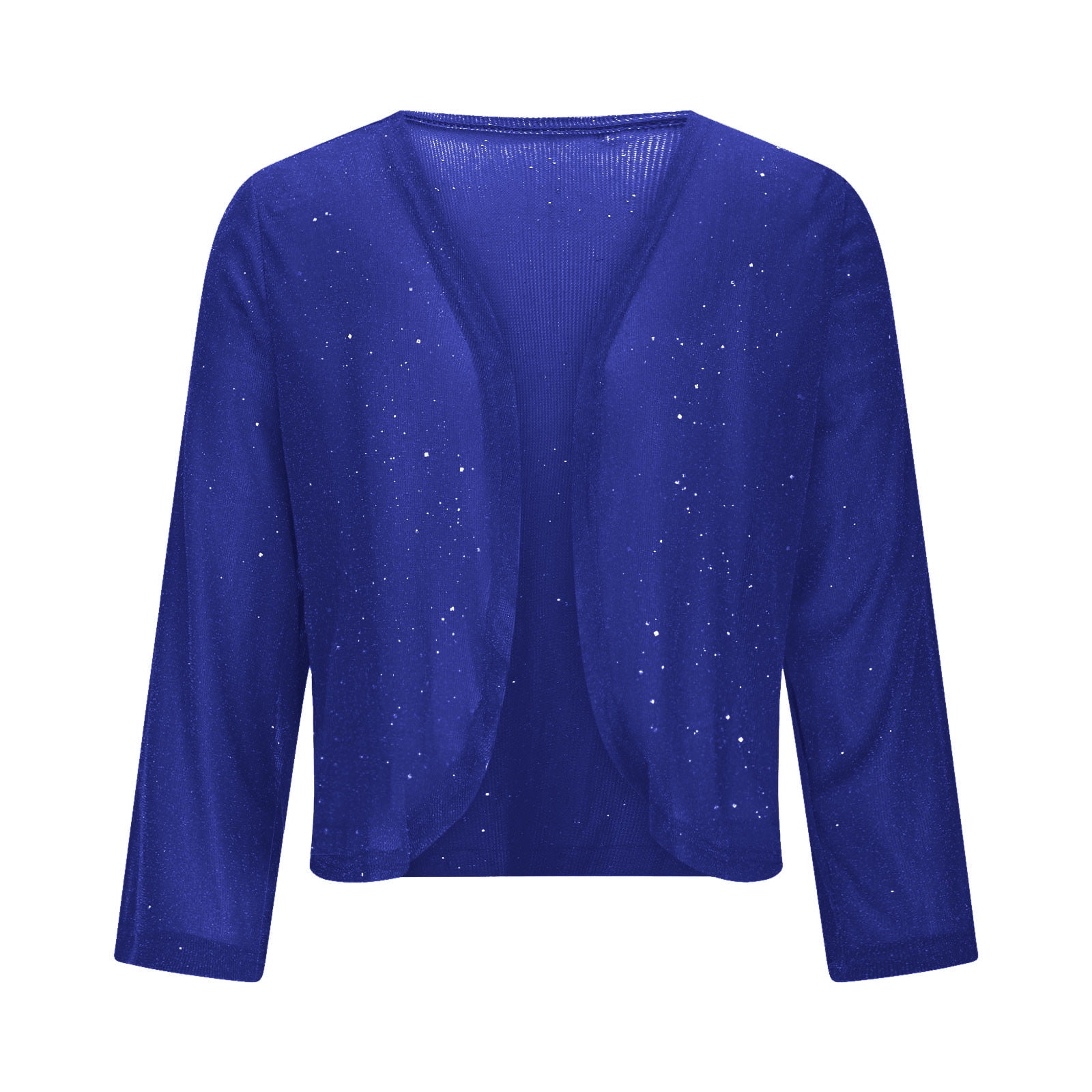 dazeni Gilrs Sparkly Sequin Bolero Jacket Trendy Cropped Cardigan Blazer Bolero  Shrugs Open Front Glitter Jacket for Evening Dress Navy 9 Years -  Walmart.com