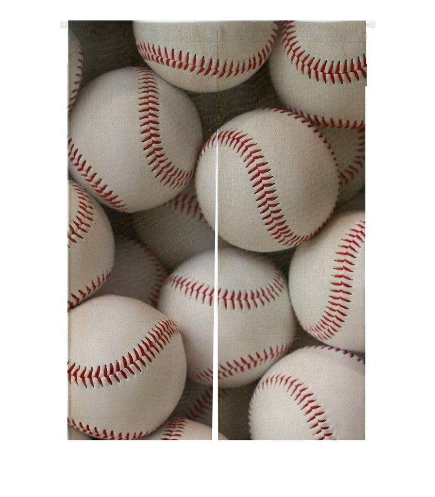GCKG Baseball Balls Doorway Curtain Japanese Noren Curtains Door