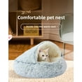 thumbnail image 2 of Clearance! Lap Catz Nest Bed,Lapcatz Nest Bed,Semi Enclosed Pet Nest, Covered Warm Cat Bed,Cat Beds for Indoor Cats Cave and Calming Dog Beds,Washable Non Slip Bottom,(Green Long Velvet), 2 of 10