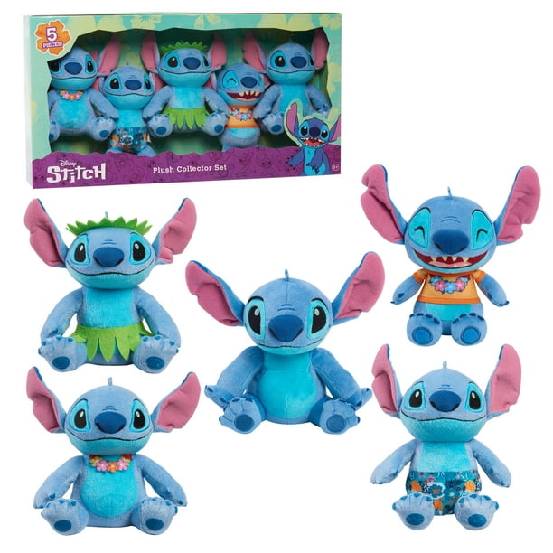 Disney Stitch Plush Collector Set, Officially Licensed Kids Toys for