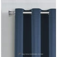 thumbnail image 3 of WPM Thermal Insulated Navy Blue Grommet Blackout Curtains, 42” x 84” (2 Panels), 3 of 3
