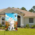 thumbnail image 2 of Welcome White Dog Garden Flag For Home Outdoor Garden Yard Decor 12x18 Inch, 2 of 5