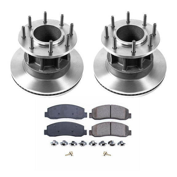 Ultimate Brakes Front Ceramic Brake Pad and Rotor Kit with Hardware WM80099