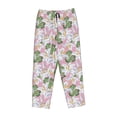 thumbnail image 4 of Naloa Lilies Flowers Print Women’s Ultra-Soft Comfy Pajama Lounge Pants with Pockets & Drawstring, 4 of 8