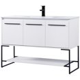 thumbnail image 4 of Elegant Kitchen and Bath 48 Inch  Single Bathroom Vanity In White, 4 of 16