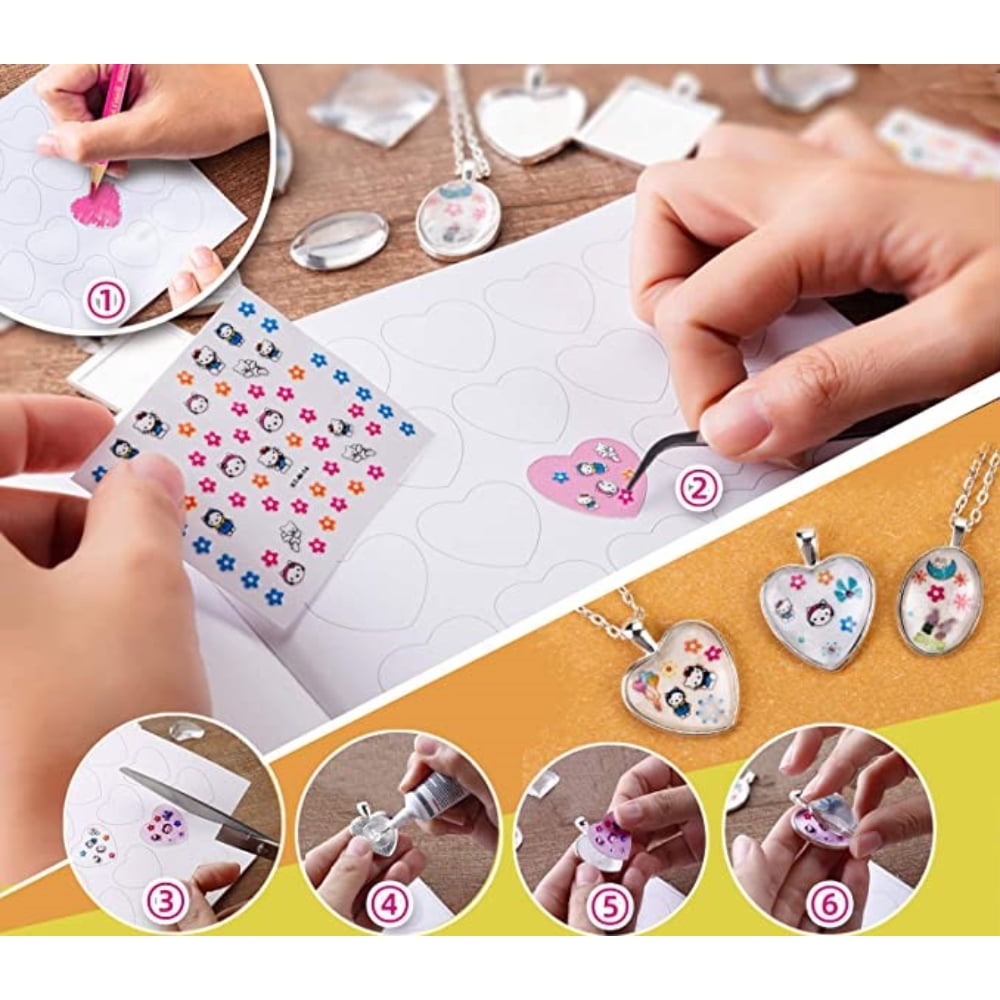 Pendant Jewelry Kits for Girls Ages 8-12 - DIY Kit Makes Great Crafting  Gifts for Girls and Teens - Necklace Kit for Girls with Easy-to-Follow  Instructions
