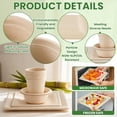 thumbnail image 4 of 100 Pack Compostable Paper Plates and Bowls Set, 10in & 8in Heavy Duty Sugarcane Disposable Plates 12 oz Biodegradable Cups and Paper Bowls, Party Dinner Tableware Supplies, 4 of 6