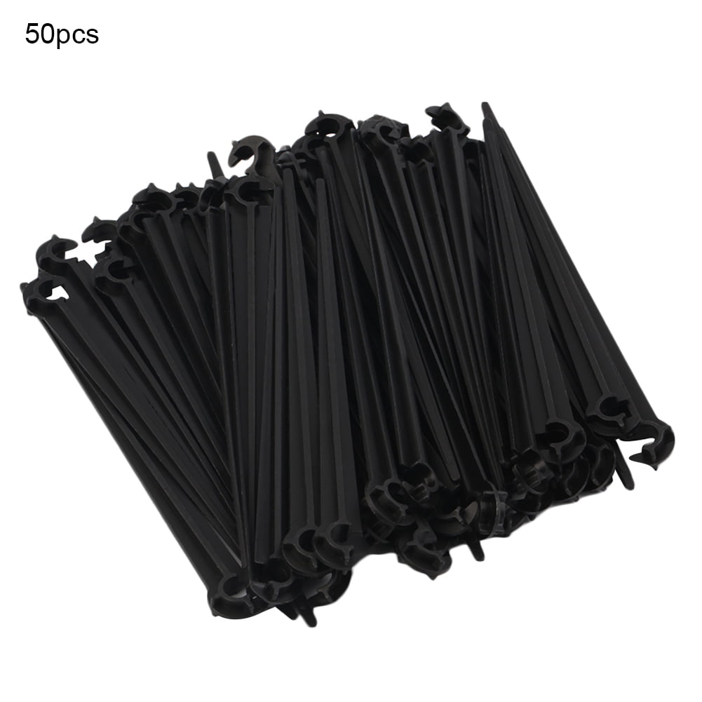 50pcs Hook Fixed Stems Support Holder for 4/7 Drip Irrigation Water Hose 