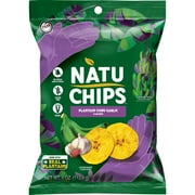 NatuChips Plantain Chips Garlic Flavored, 4 Oz